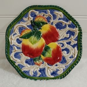 Fitz and Floyd Classics 9 inch Apple Plague